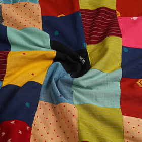 Multicolor - handcrafted patchwork cotton unstitched kurta