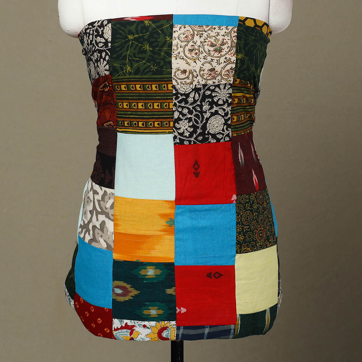 Buy Handcrafted Patchwork Cotton Kurta Material