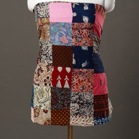 Multicolor - handcrafted patchwork cotton unstitched kurta
