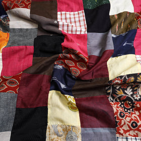 Buy Multicolor Handcrafted Patchwork Cotton Kurta Material