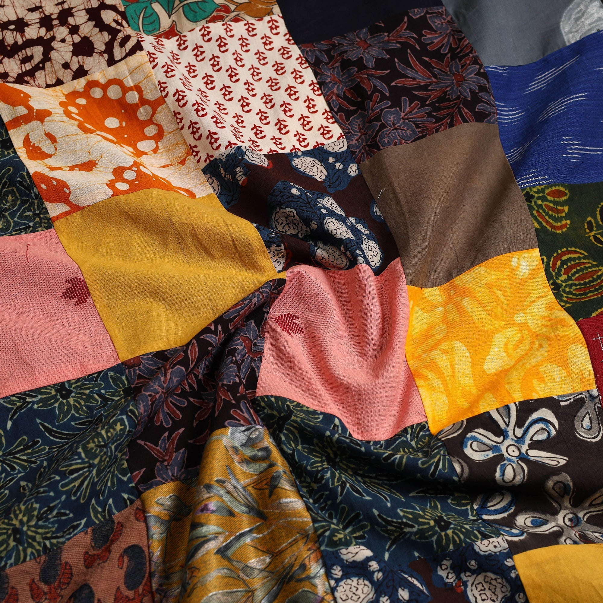 Buy Handcrafted Patchwork Cotton Kurta Material