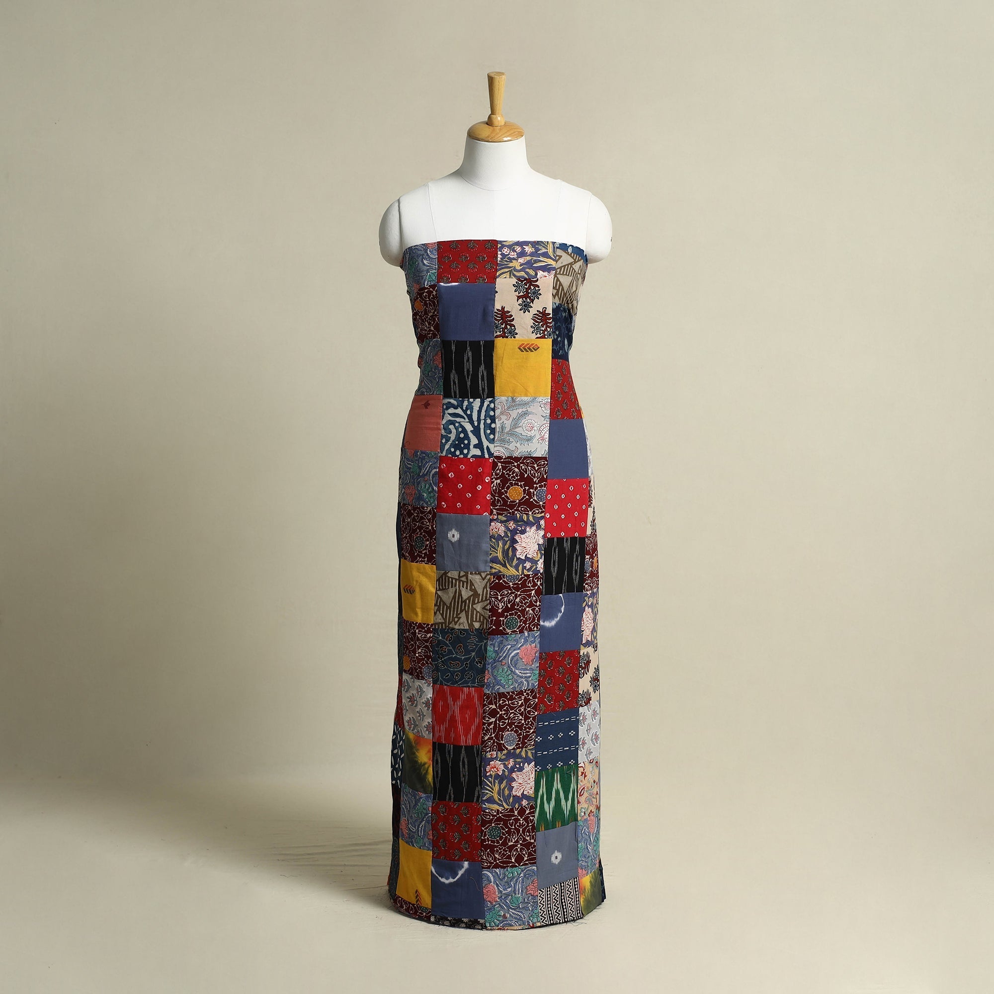 Buy Handcrafted Patchwork Cotton Kurta Material