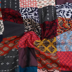 Multicolor Handcrafted Patchwork Cotton Kurta Material