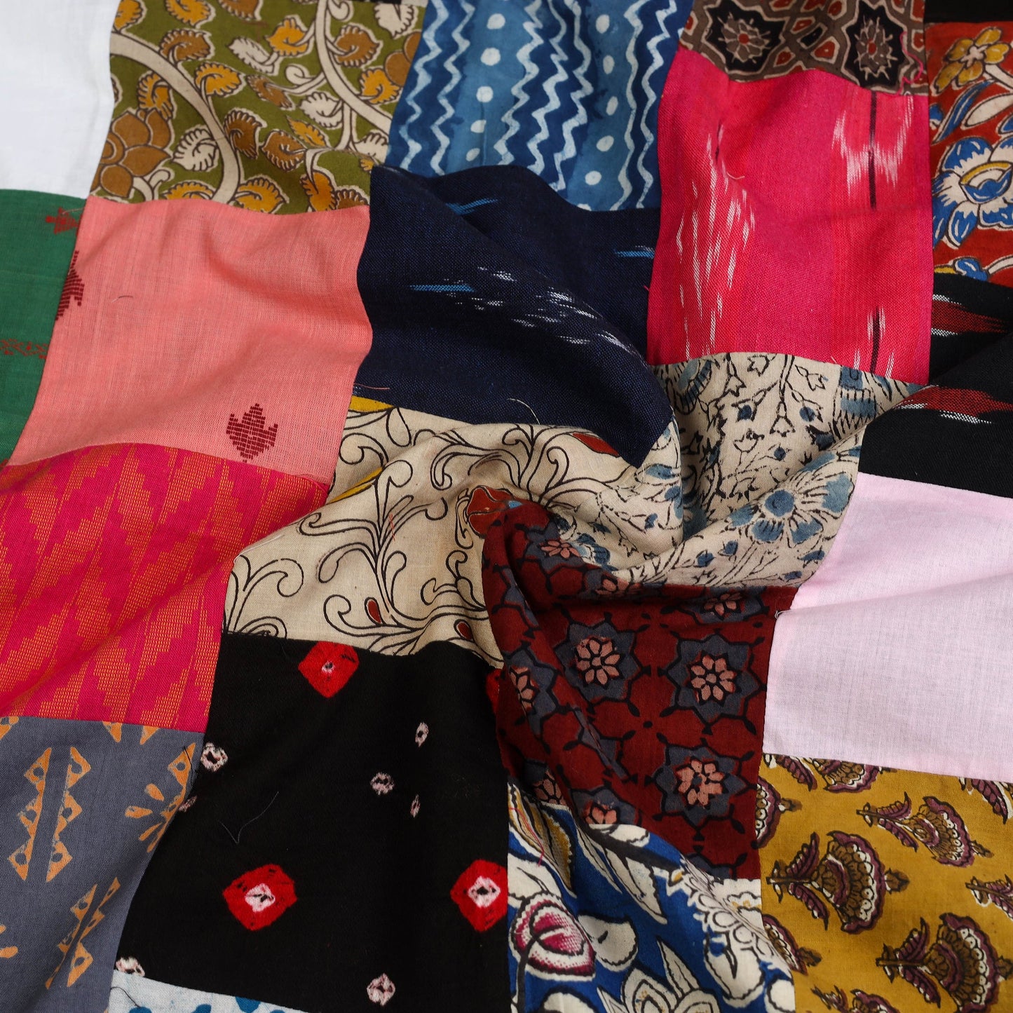 Buy Handcrafted Patchwork Cotton Kurta Material