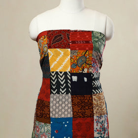 Multicolor - handcrafted patchwork cotton unstitched kurta