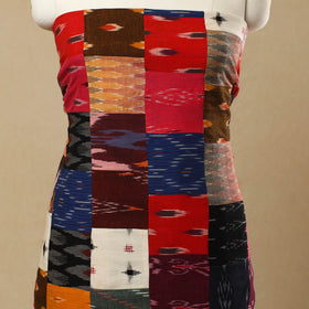 Multicolor - Handcrafted Patchwork Cotton Kurta Material (2.7m) 60