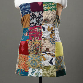 Multicolor - handcrafted patchwork cotton unstitched kurta