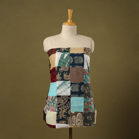 Buy Multicolor Handcrafted Patchwork Cotton Kurta Material