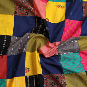 Multicolor - handcrafted patchwork cotton unstitched kurta