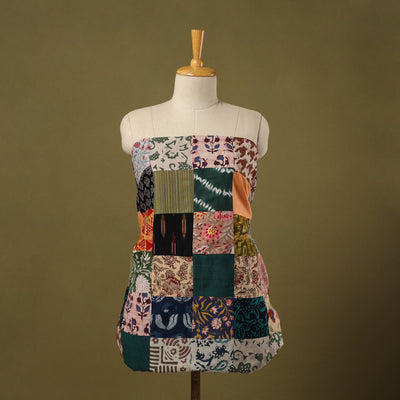  Multicolor Handcrafted Patchwork Cotton Kurta Material