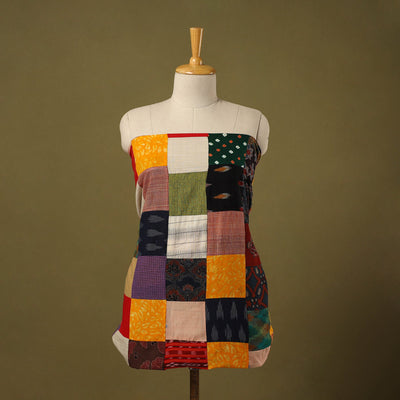 Buy Handcrafted Patchwork Cotton Kurta Material