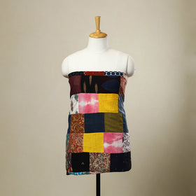 Buy Multicolor Handcrafted Patchwork Cotton Kurta Material