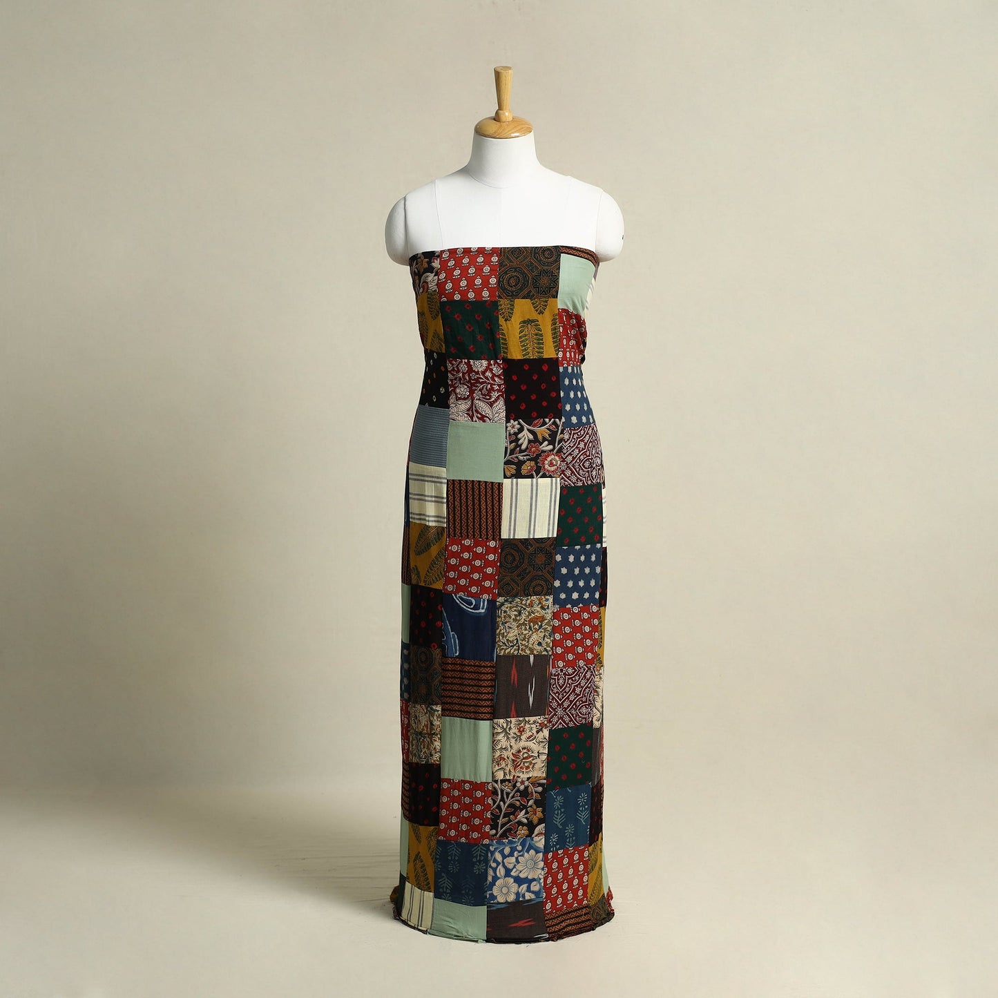 Buy Handcrafted Patchwork Cotton Kurta Material