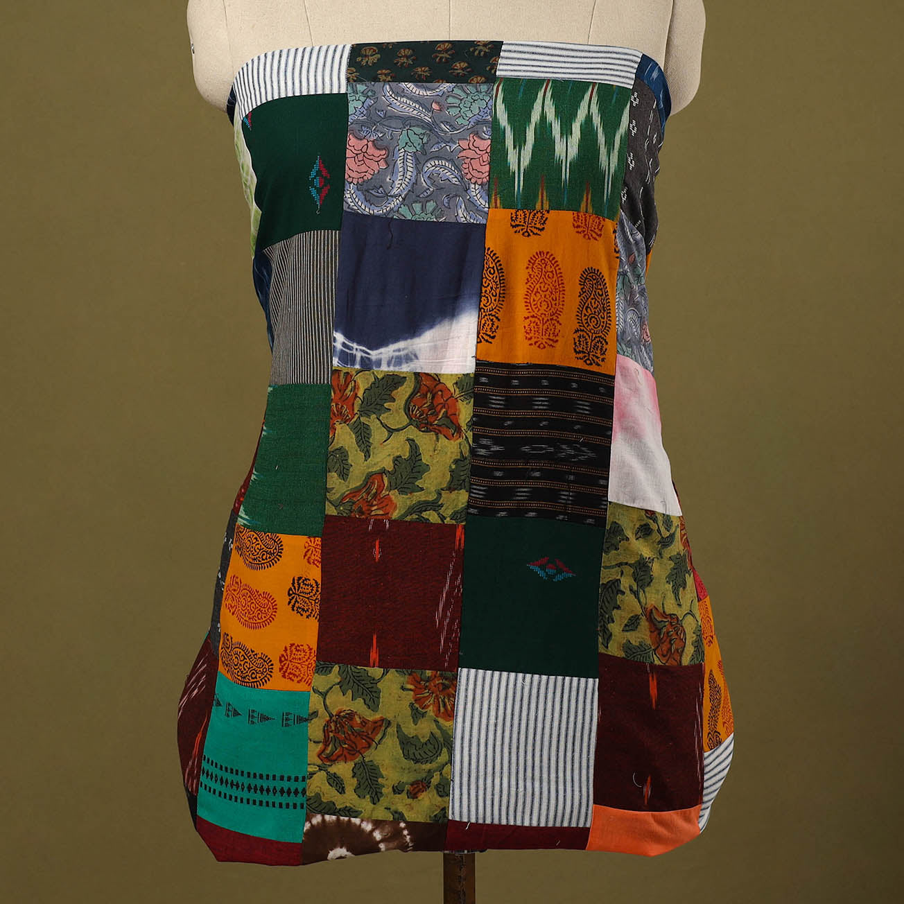 Buy Handcrafted Patchwork Cotton Kurta Material