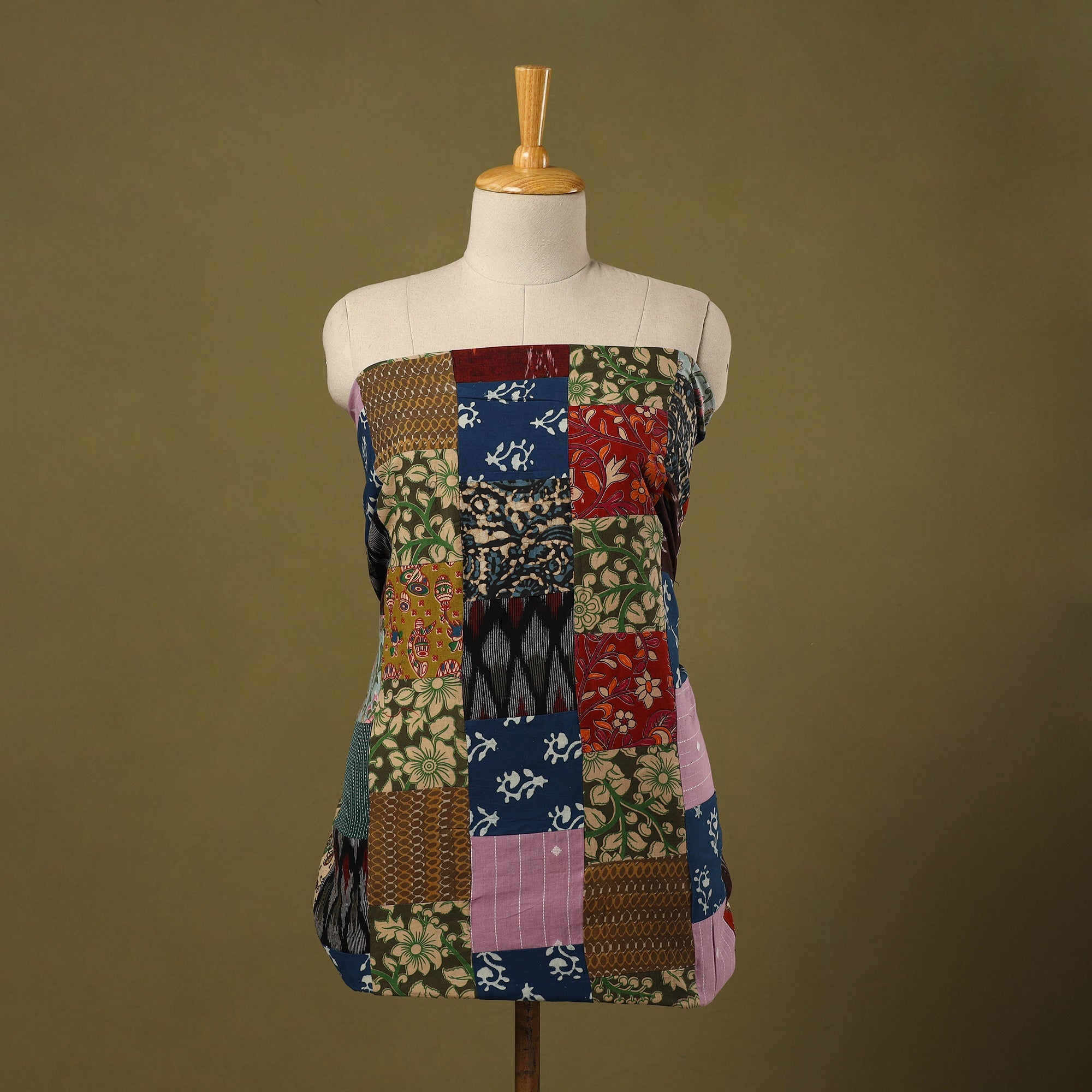 Buy Handcrafted Patchwork Cotton Kurta Material