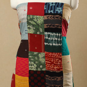 Multicolor - Handcrafted Patchwork Cotton Kurta Material (2.7m) 43