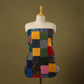 Buy Multicolor Handcrafted Patchwork Cotton Kurta Material