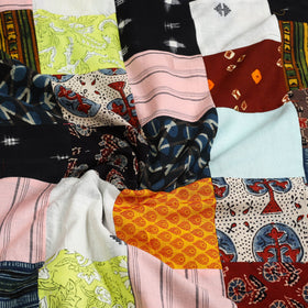 Multicolor Handcrafted Patchwork Cotton Kurta Material