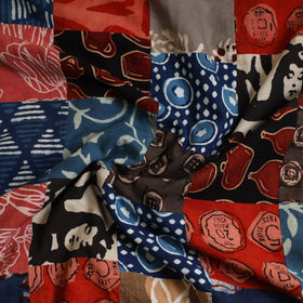  Multicolor Handcrafted Patchwork Cotton Kurta Material