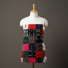 Multicolor - handcrafted patchwork cotton unstitched kurta