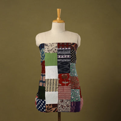  Multicolor Handcrafted Patchwork Cotton Kurta Material