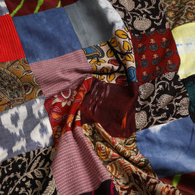 Buy Multicolor Handcrafted Patchwork Cotton Kurta Material