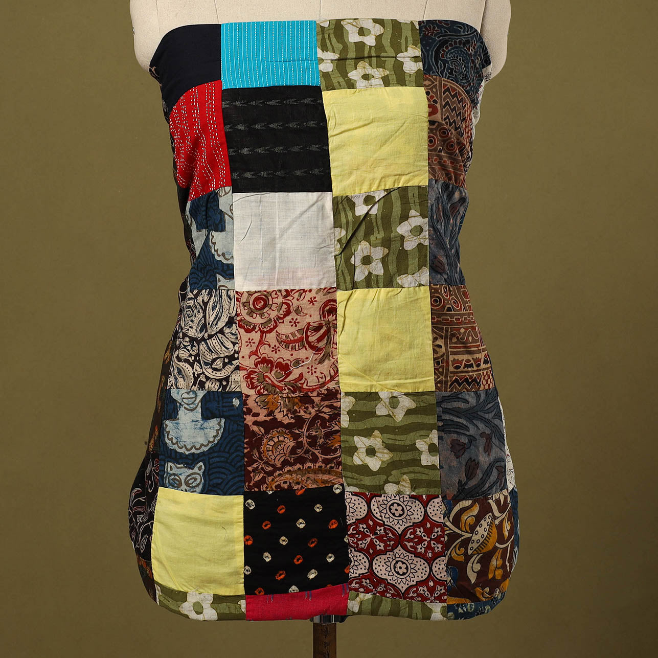 Buy Handcrafted Patchwork Cotton Kurta Material