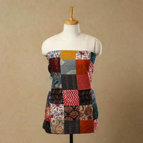 Buy Multicolor Handcrafted Patchwork Cotton Kurta Material