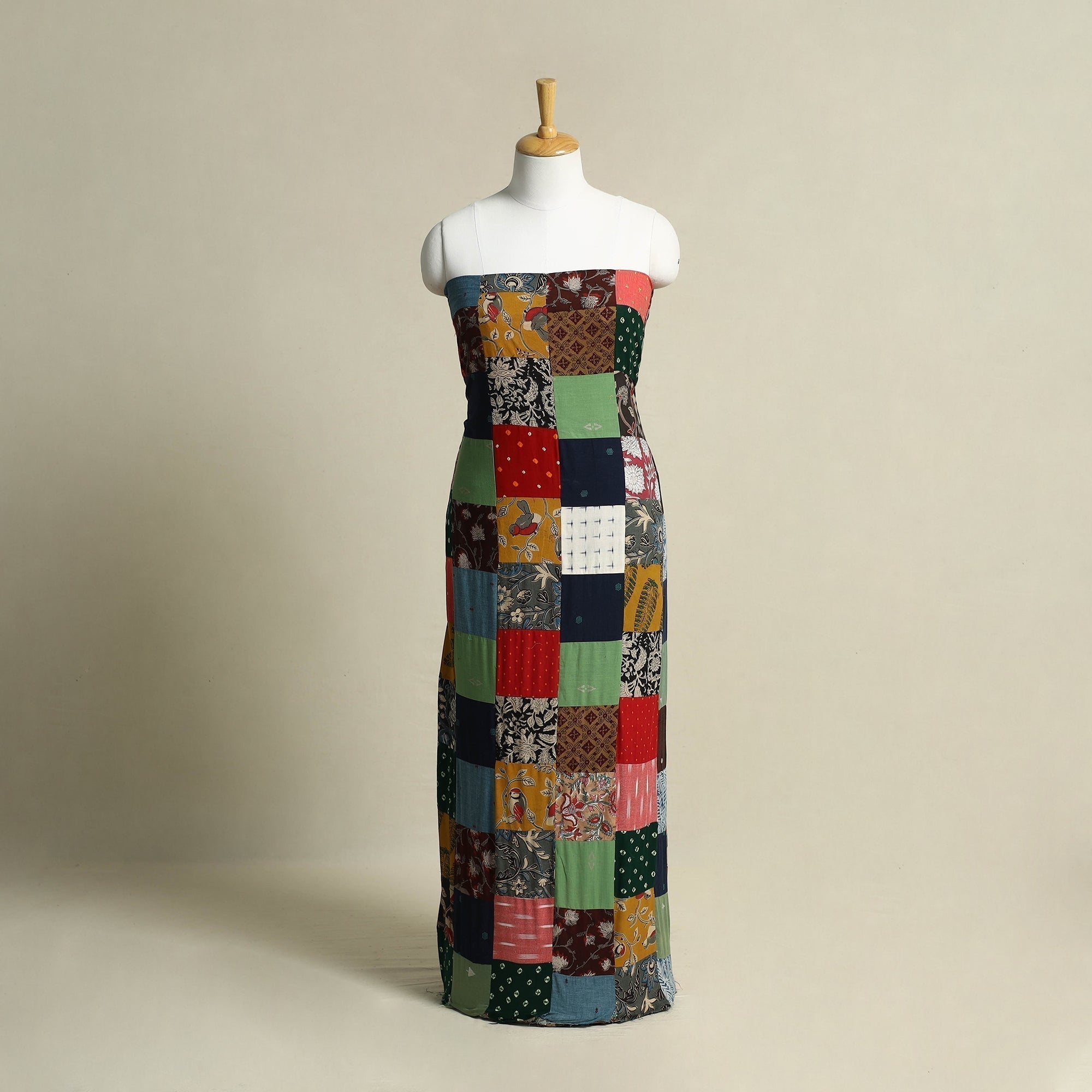 Buy Handcrafted Patchwork Cotton Kurta Material