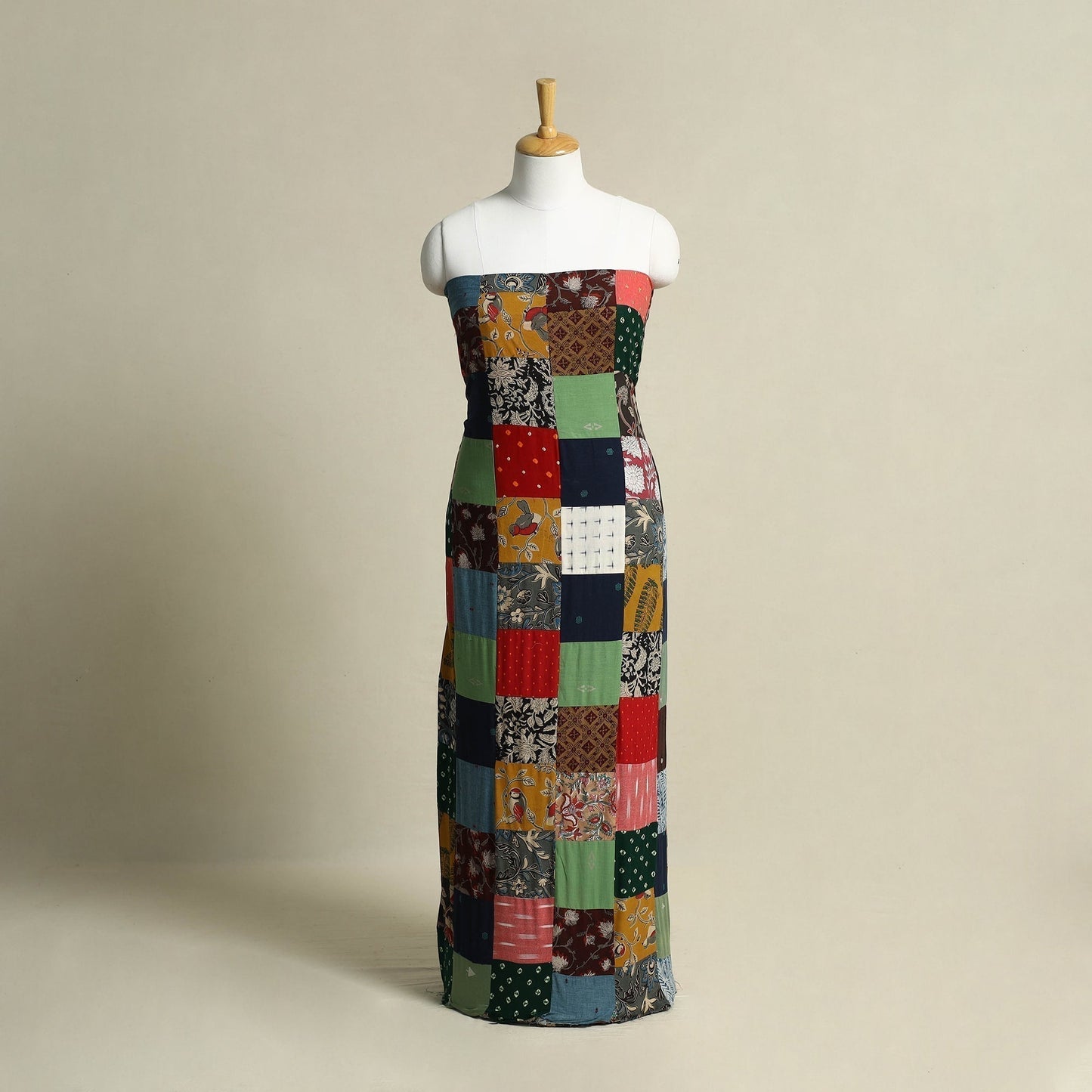 Buy Handcrafted Patchwork Cotton Kurta Material