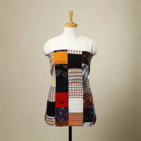 Buy Multicolor Handcrafted Patchwork Cotton Kurta Material