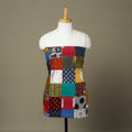 Multicolor - handcrafted patchwork cotton unstitched kurta
