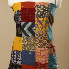 Multicolor - Handcrafted Patchwork Cotton Kurta Material (2.7m) 42