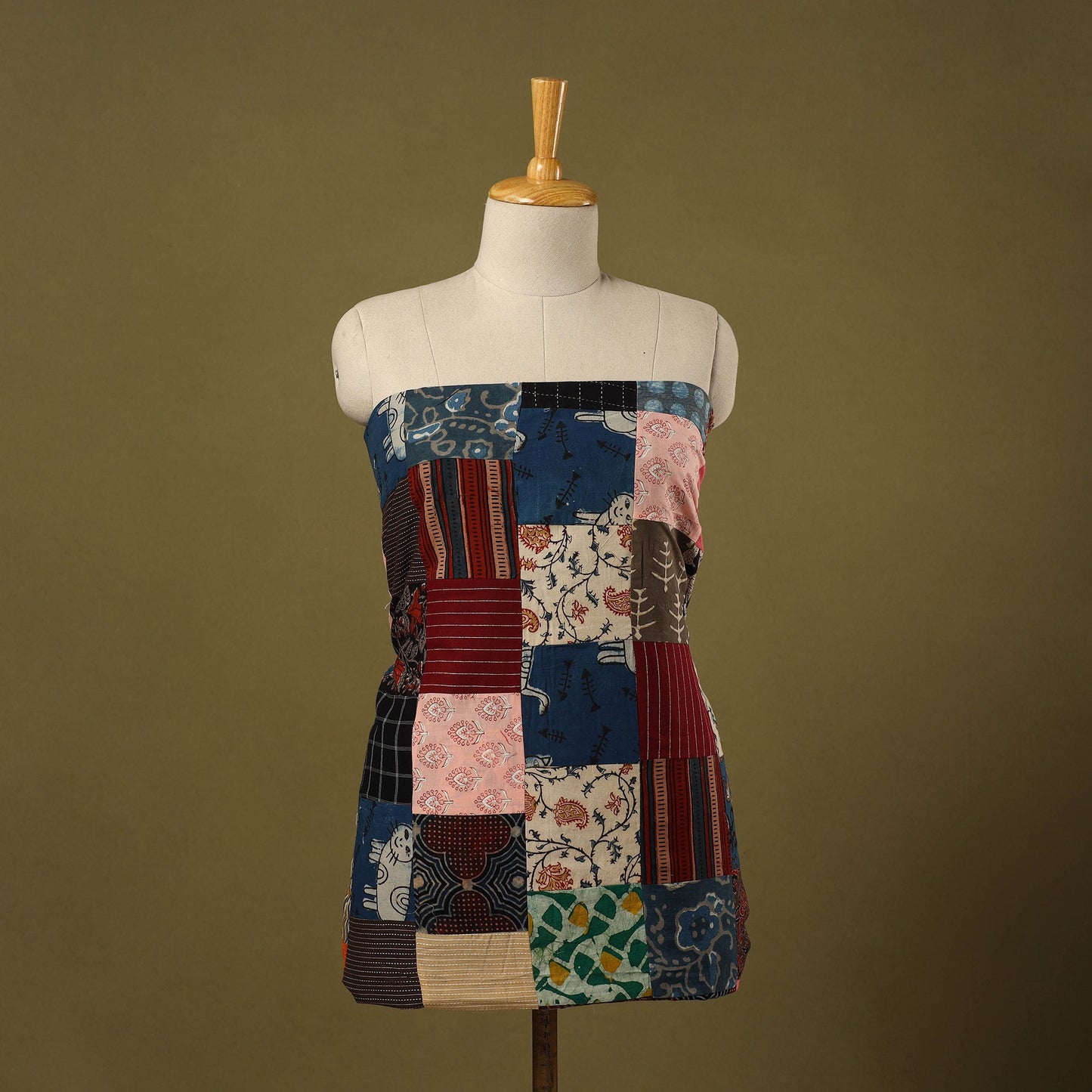 Buy Handcrafted Patchwork Cotton Kurta Material