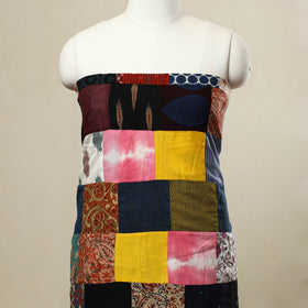 Buy Multicolor Handcrafted Patchwork Cotton Kurta Material
