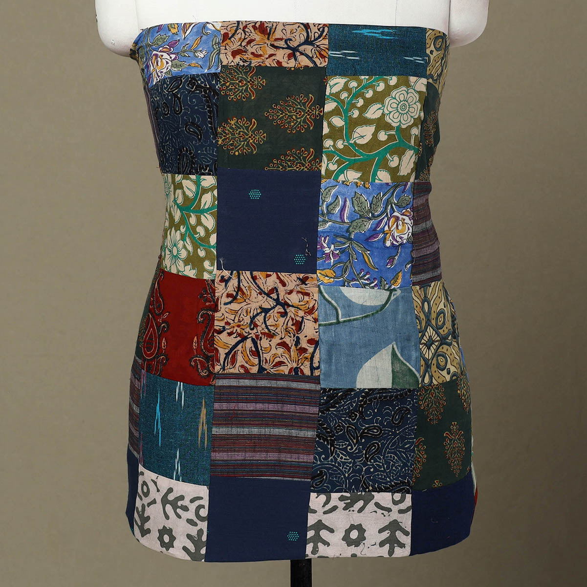 Buy Handcrafted Patchwork Cotton Kurta Material