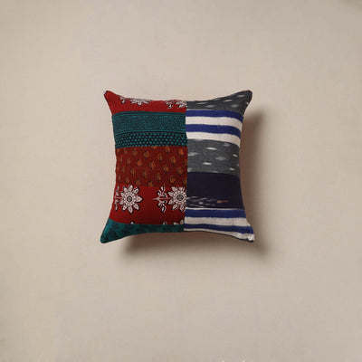 Handcrafted patchwork cushion cover 03