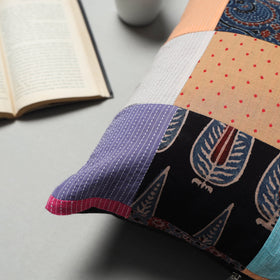 Multicolor - handcrafted patchwork cushion cover 07