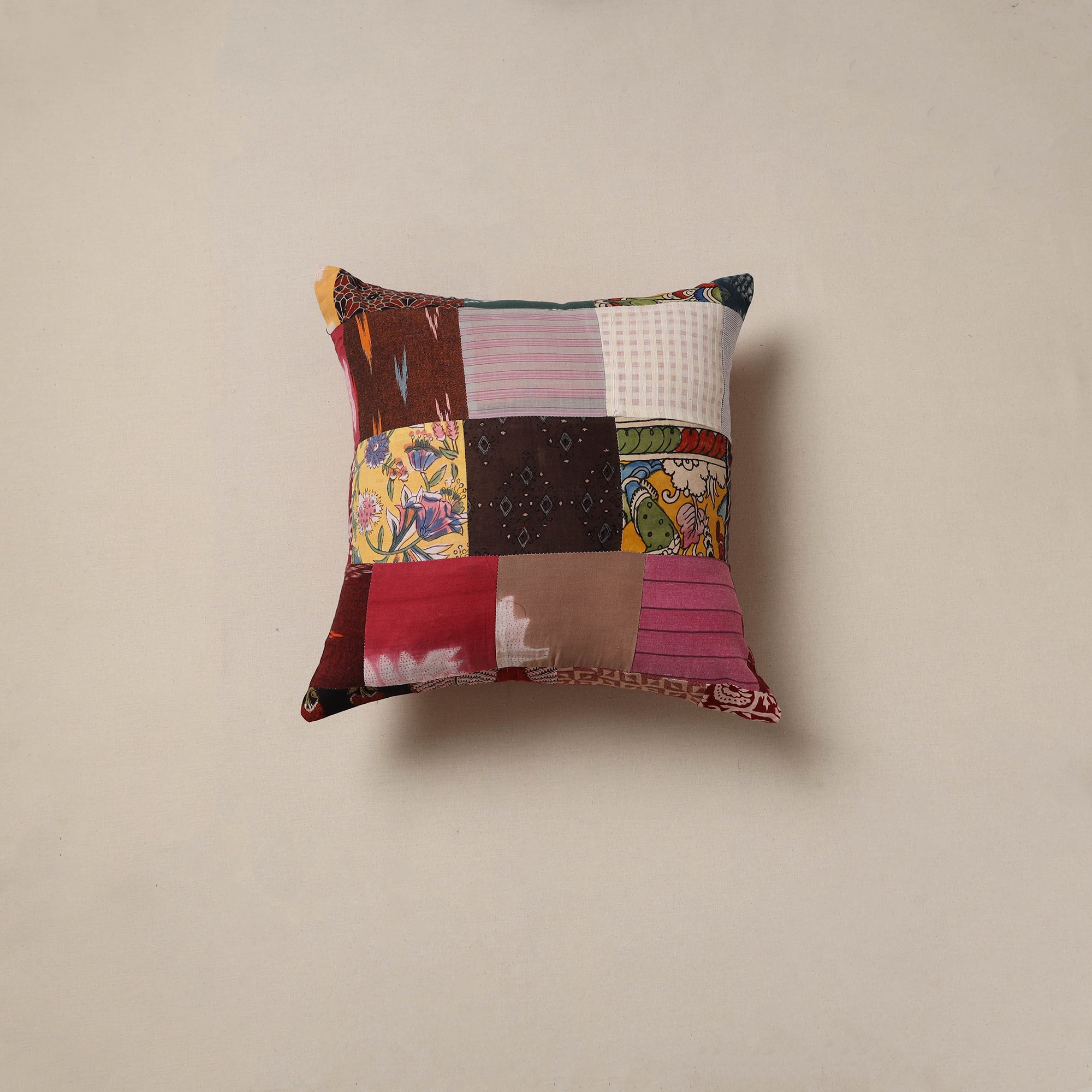 Handcrafted patchwork cushion cover 10