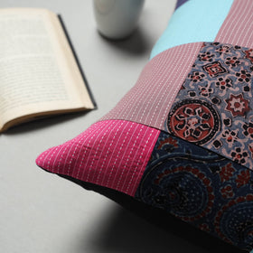 Multicolor - handcrafted patchwork cushion cover 11