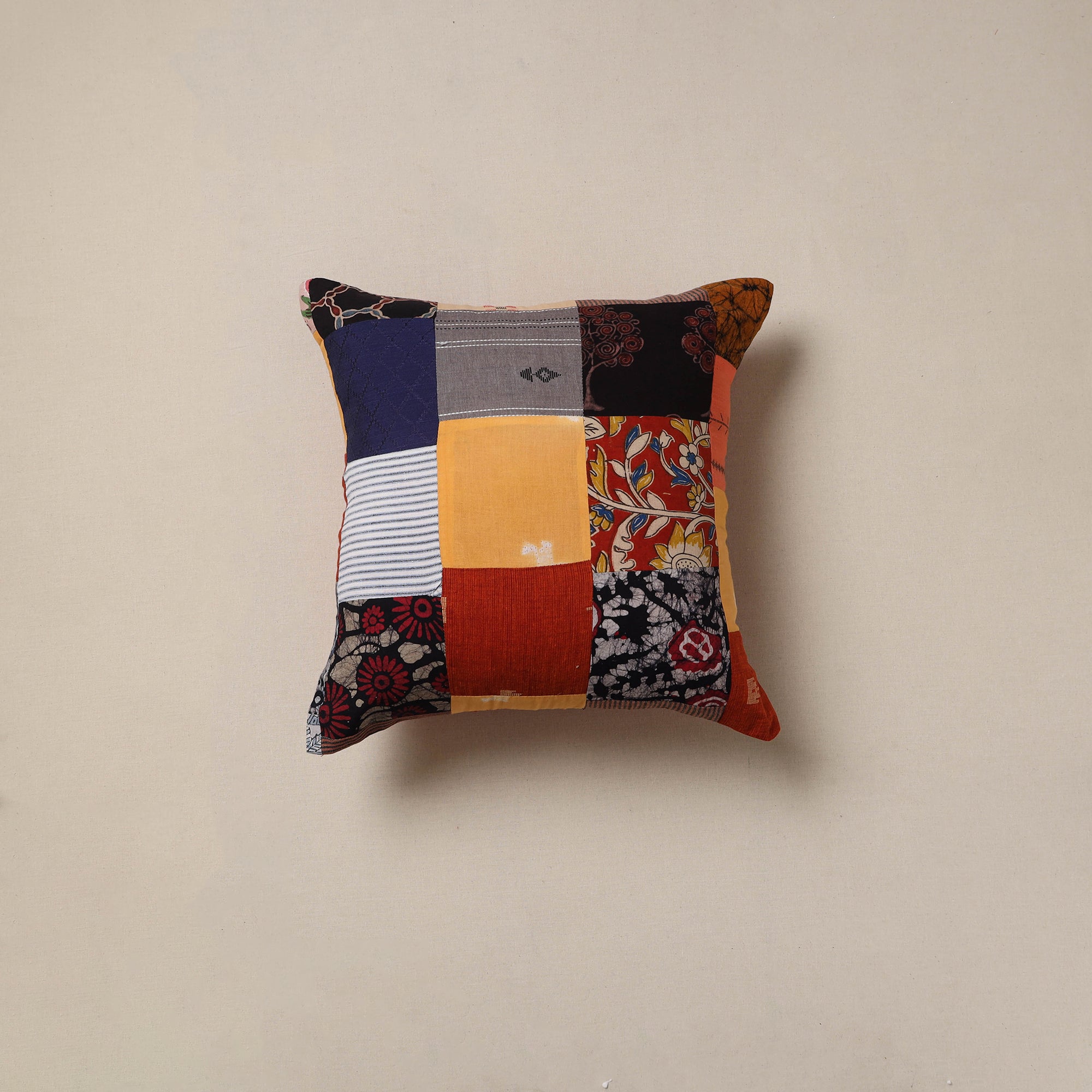 Handcrafted patchwork cushion cover 15