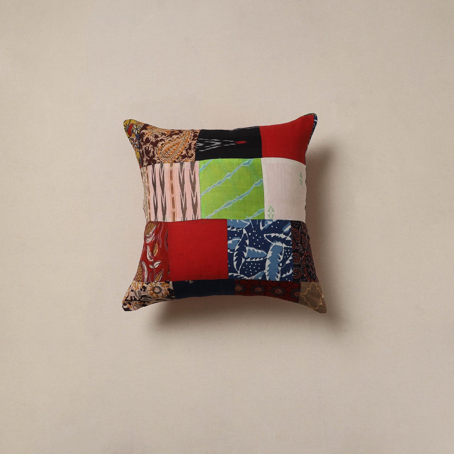 Handcrafted patchwork cushion cover 18