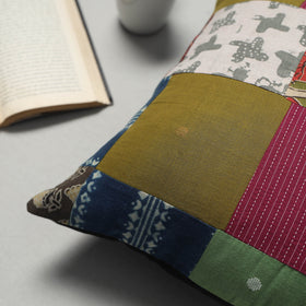 Multicolor - handcrafted patchwork cushion cover 22