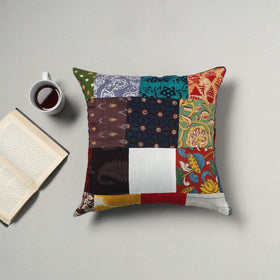 Multicolor - handcrafted patchwork cushion cover 26