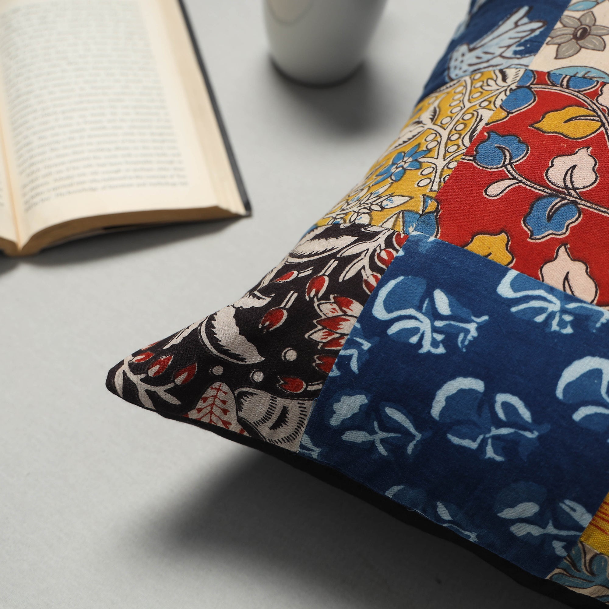 Multicolor - handcrafted patchwork cushion cover 27