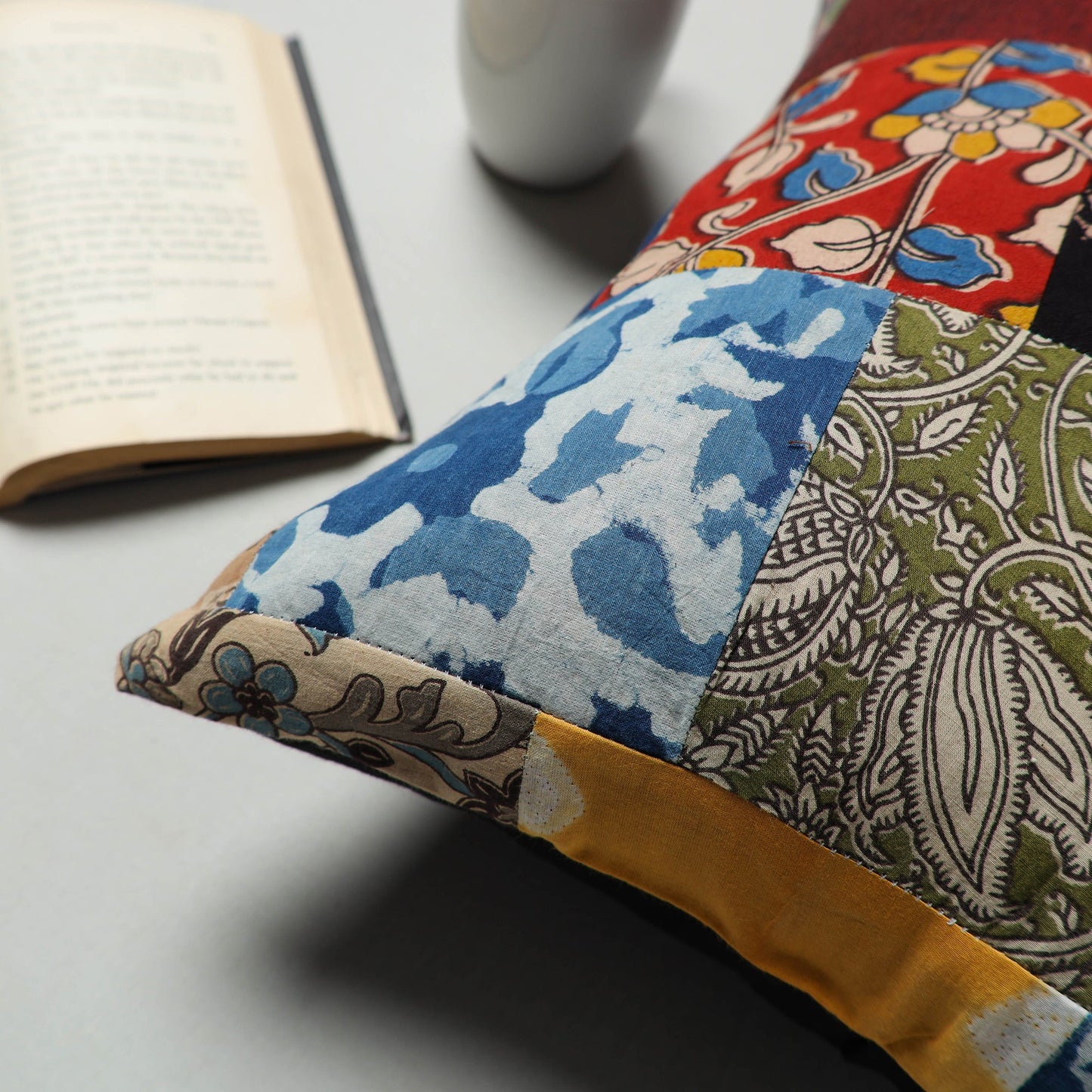 Multicolor - handcrafted patchwork cushion cover 33