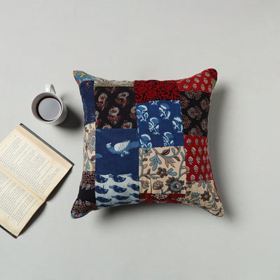 Multicolor - handcrafted patchwork cushion cover 37