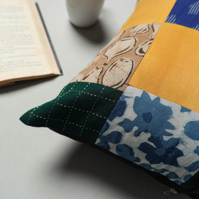 Multicolor - handcrafted patchwork cushion cover 44