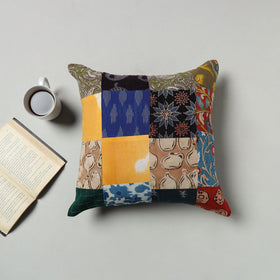 Multicolor - handcrafted patchwork cushion cover 44