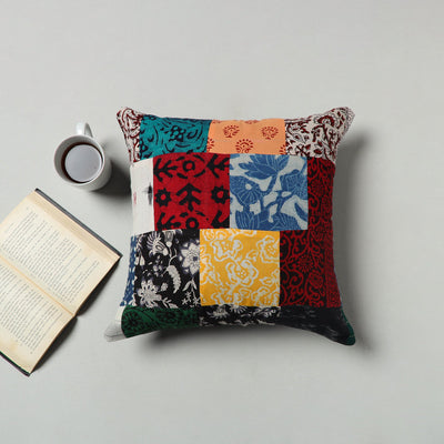 Multicolor - handcrafted patchwork cushion cover 48